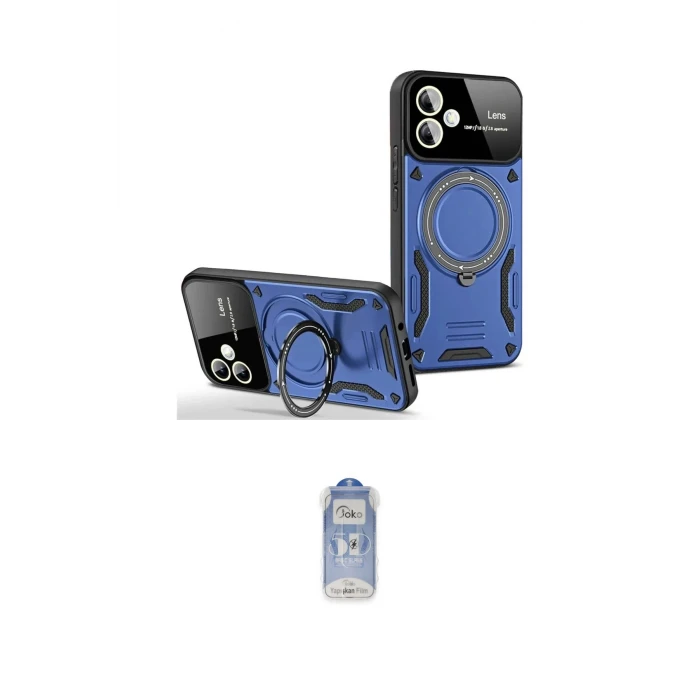 ieg™ Galaxy A05 Kılıf Kıvılcım Modern Serisi - Siyah Joko Magic 5D Cam