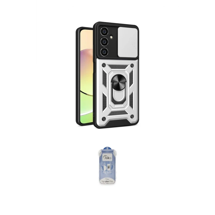 ieg™ Galaxy A05S Kılıf Ahenk Klasik - Siyah Joko Magic 5D Cam