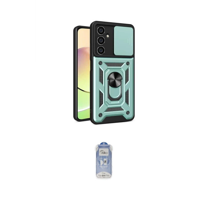 ieg™ Galaxy A05S Kılıf Ahenk Klasik - Siyah Joko Magic 5D Cam