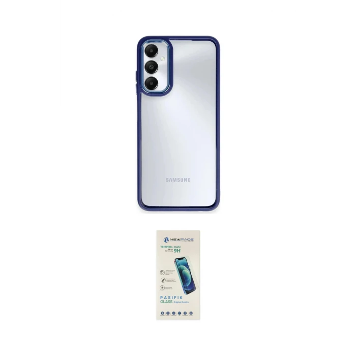 ieg™ Galaxy A05S Kılıf Nova Işık Serisi - Şeffaf Pasifik Cam Ekran Koruyucu