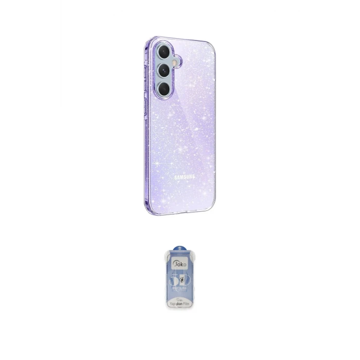 ieg™ Galaxy A05S Kılıf Yankı Doku Prime - Siyah Joko Magic 5D Cam