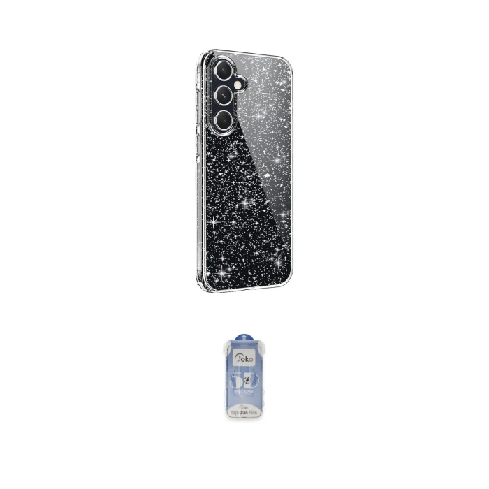 ieg™ Galaxy A05S Kılıf Yankı Doku Prime - Siyah Joko Magic 5D Cam