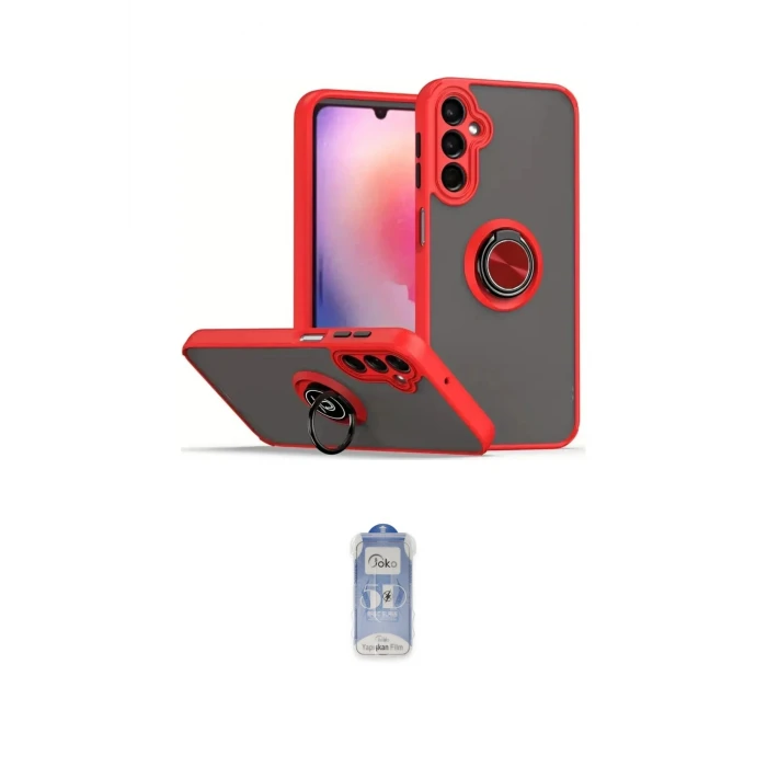 ieg™ Galaxy A05S Kılıf Yörünge Çizgi - Siyah Joko Magic 5D Cam