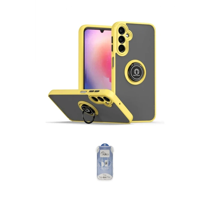 ieg™ Galaxy A05S Kılıf Yörünge Çizgi - Siyah Joko Magic 5D Cam
