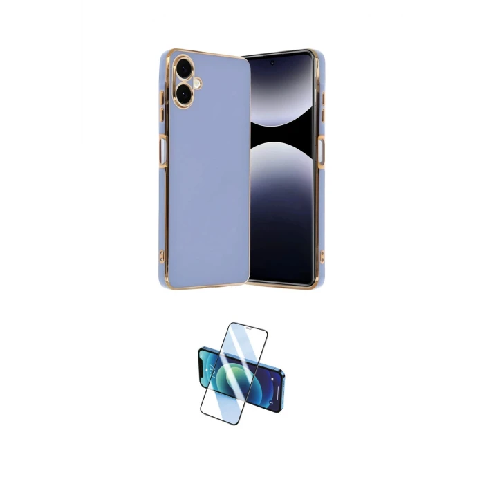 ieg™ Galaxy A07 4G Kılıf Yankı Serisi - Siyah 3D Antistatik Cam Ekran Koruyucu