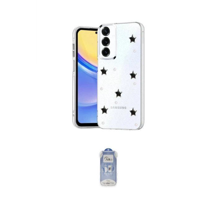 ieg™ Galaxy A14 4G Kılıf Yörünge Form - Siyah Joko Magic 5D Cam