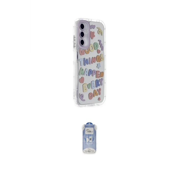 ieg™ Galaxy A15 4G Kılıf Ahenk Modern Serisi - Siyah Joko Magic 5D Cam