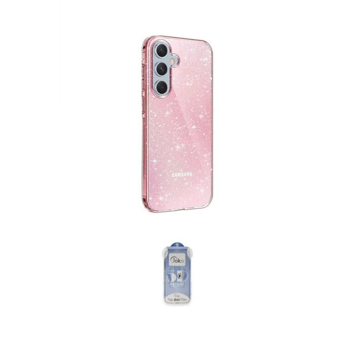 ieg™ Galaxy A15 4G Kılıf Yankı Doku Prime - Siyah Joko Magic 5D Cam