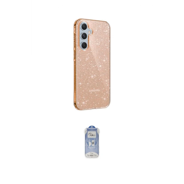 ieg™ Galaxy A15 4G Kılıf Yankı Doku Prime - Siyah Joko Magic 5D Cam