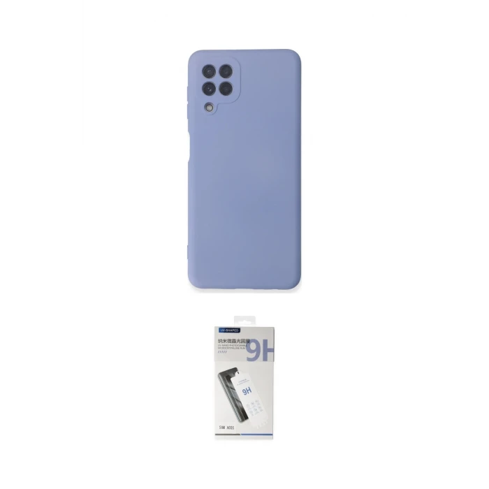 ieg™ Galaxy A22 Kılıf Ahenk Serisi - Şeffaf Uv Polymer Nano Ekran Koruyucu