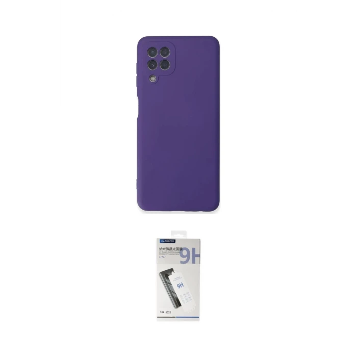 ieg™ Galaxy A22 Kılıf Ahenk Serisi - Şeffaf Uv Polymer Nano Ekran Koruyucu