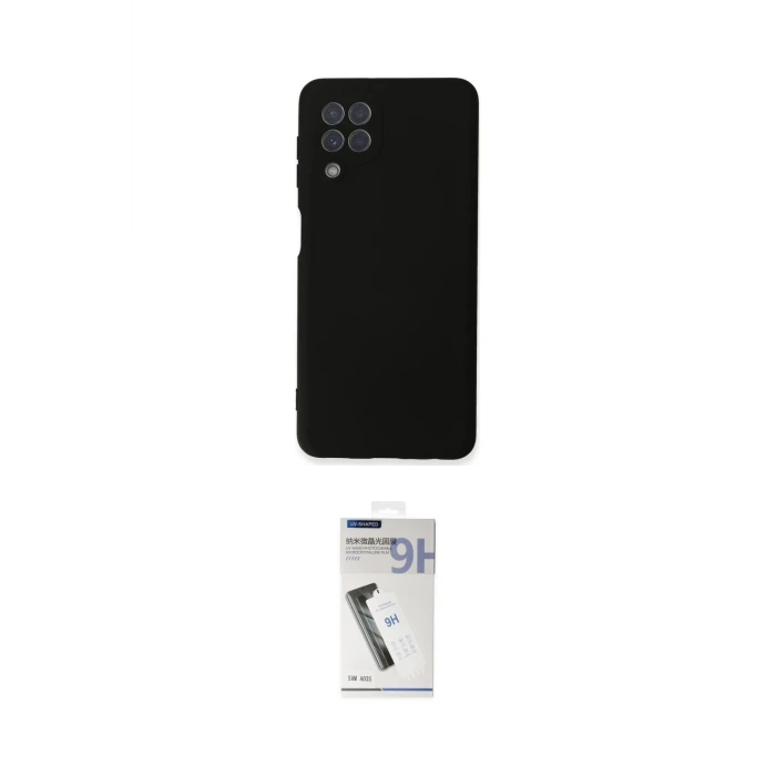ieg™ Galaxy A22 Kılıf Ahenk Serisi - Şeffaf Uv Polymer Nano Ekran Koruyucu