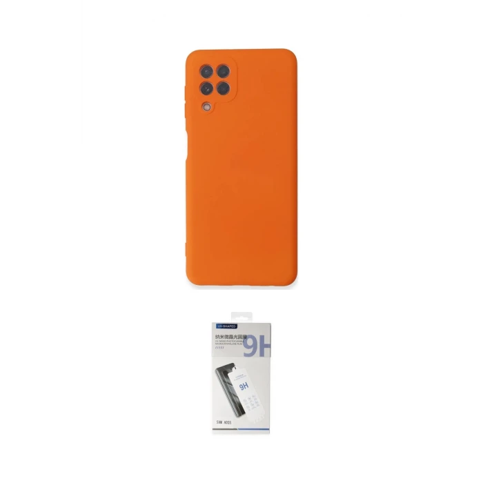 ieg™ Galaxy A22 Kılıf Ahenk Serisi - Şeffaf Uv Polymer Nano Ekran Koruyucu