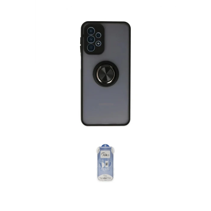 ieg™ Galaxy A23 4G Kılıf Yörünge Çizgi - Siyah Joko Magic 5D Cam
