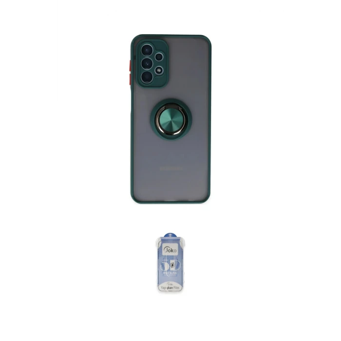 ieg™ Galaxy A23 4G Kılıf Yörünge Çizgi - Siyah Joko Magic 5D Cam