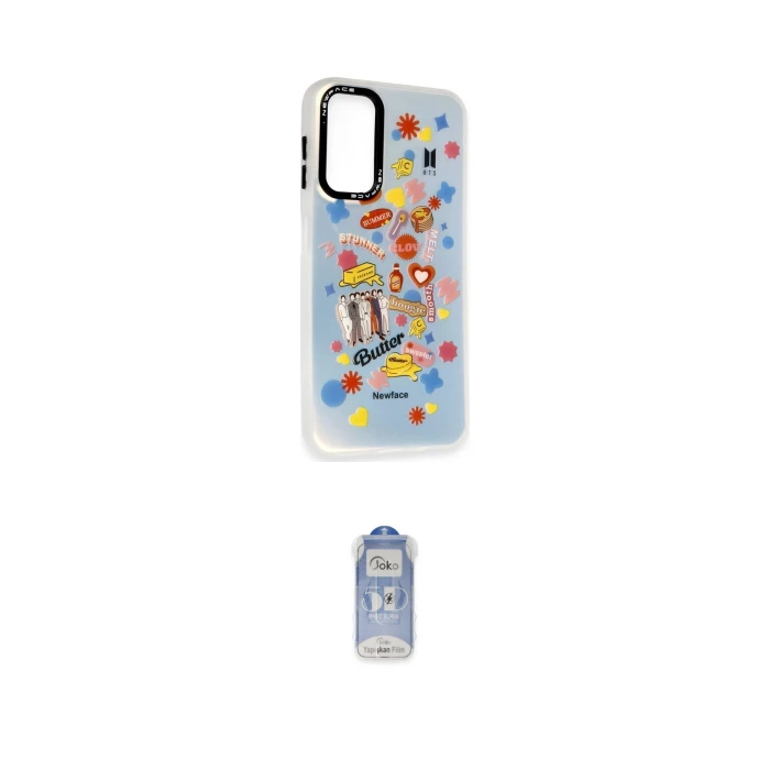 ieg™ Galaxy A24 4G Kılıf Siluet Çizgi Koleksiyonu - Siyah Joko Magic 5D Cam