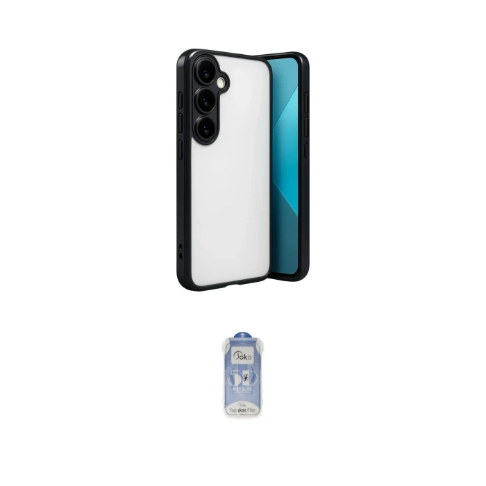 ieg™ Galaxy A24 4G Kılıf Vadi Minimal - Siyah Joko Magic 5D Cam