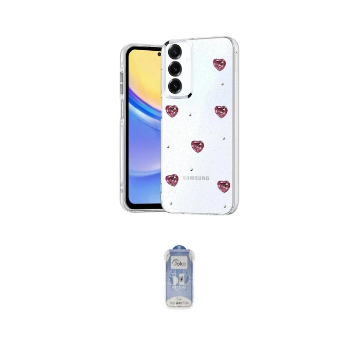ieg™ Galaxy A24 4G Kılıf Yörünge Form - Siyah Joko Magic 5D Cam