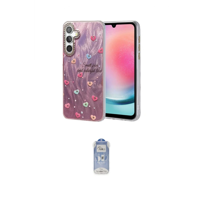 ieg™ Galaxy A24 4G Kılıf Zirve Modern Prime - Siyah Joko Magic 5D Cam