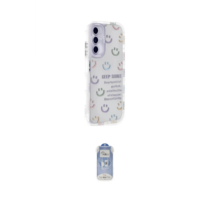 ieg™ Galaxy A25 5G Kılıf Ahenk Modern Serisi - Siyah Joko Magic 5D Cam