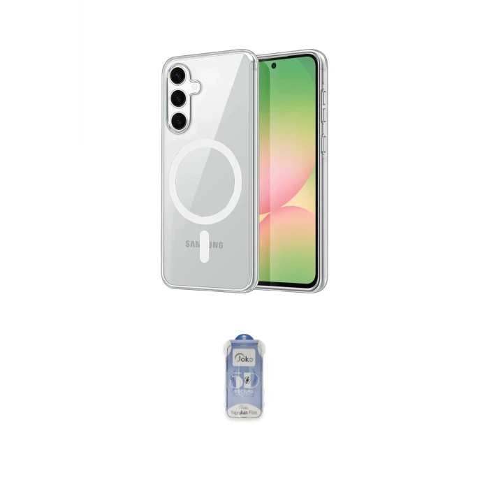 ieg™ Galaxy A35 5G Kılıf Ahenk Minimal Serisi - Siyah Joko Magic 5D Cam