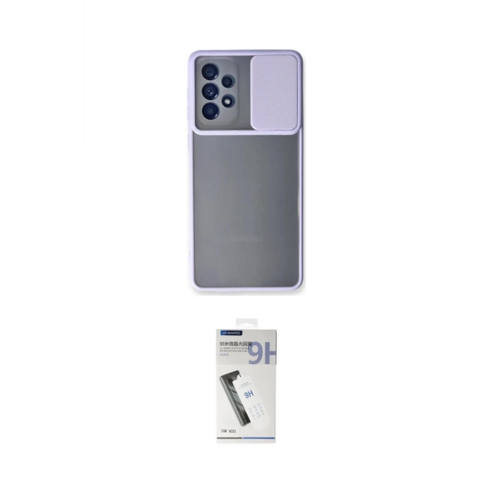 ieg™ Galaxy A53 5G Kılıf Vadi Çizgi - Şeffaf Uv Polymer Nano Ekran Koruyucu