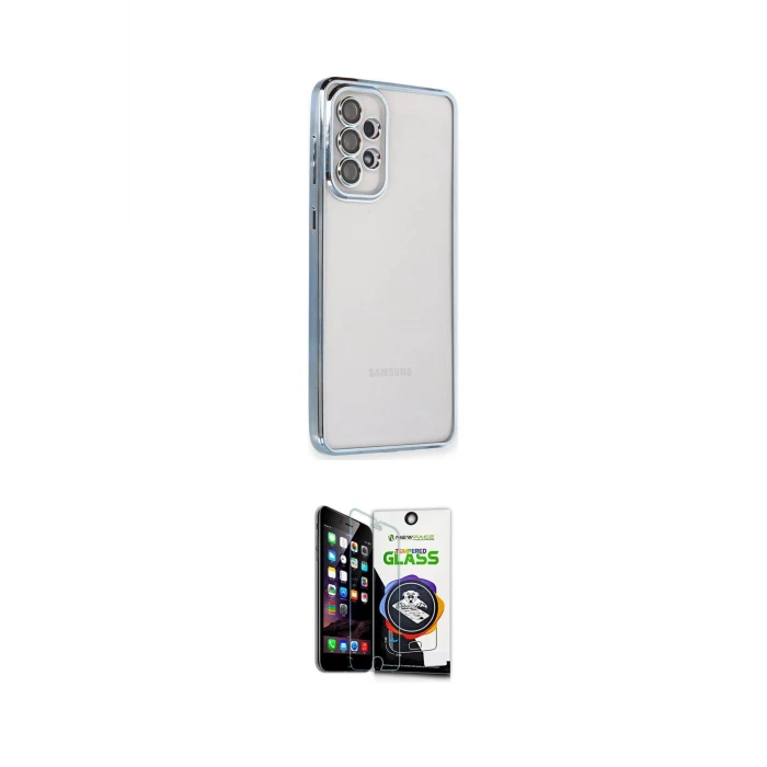ieg™ Galaxy A53 5G Kılıf Vadi Minimal - Şeffaf Temperli Cam Ekran Koruyucu