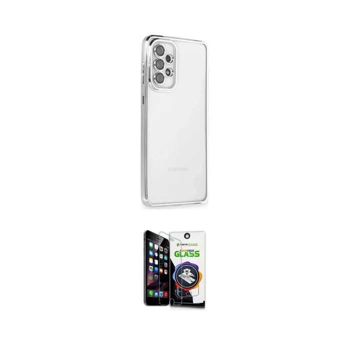 ieg™ Galaxy A53 5G Kılıf Vadi Minimal - Şeffaf Temperli Cam Ekran Koruyucu