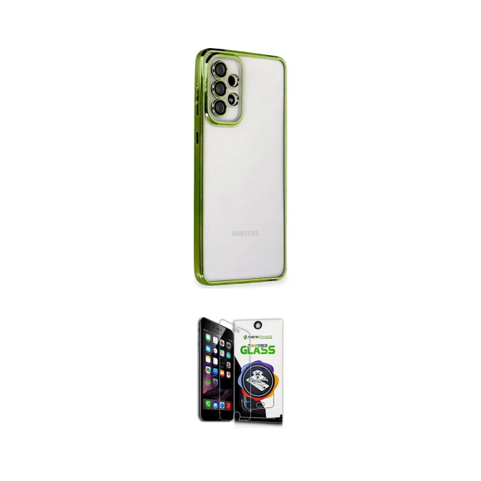 ieg™ Galaxy A53 5G Kılıf Vadi Minimal - Şeffaf Temperli Cam Ekran Koruyucu