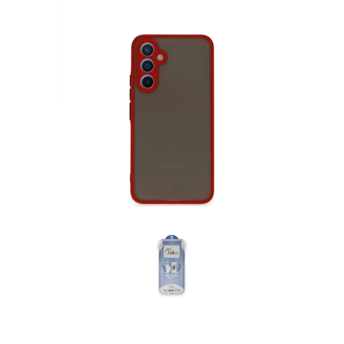 ieg™ Galaxy A54 5G Kılıf Ahenk Çizgi Serisi - Siyah Joko Magic 5D Cam