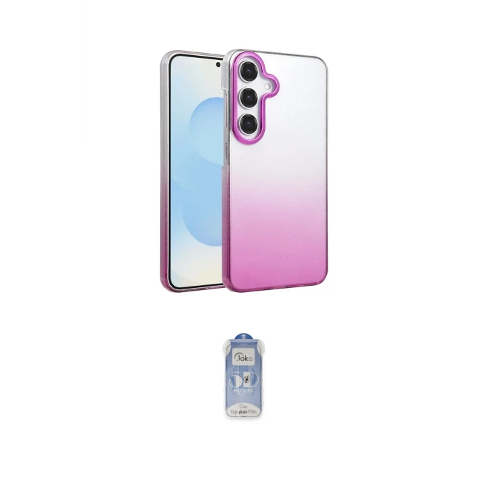 ieg™ Galaxy A55 5G Kılıf Kıvılcım Minimal Özel Seri - Siyah Joko Magic 5D Cam
