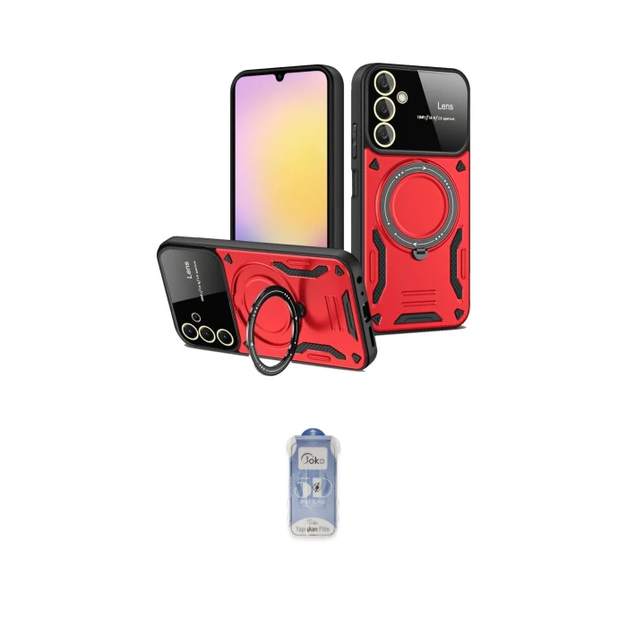 ieg™ Galaxy A55 5G Kılıf Kıvılcım Modern Serisi - Siyah Joko Magic 5D Cam