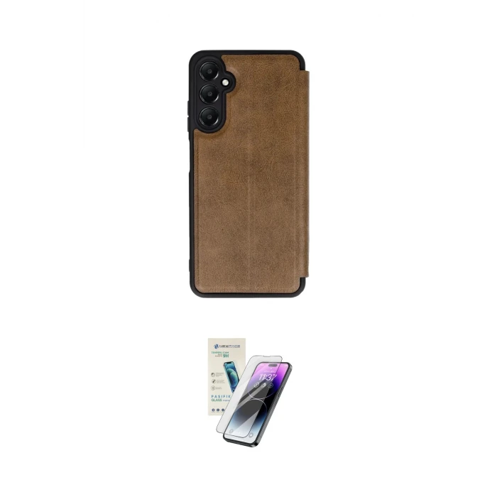 ieg™ Galaxy A56 Kılıf Zirve Yansıma Serisi - Şeffaf Pasifik Cam Ekran Koruyucu