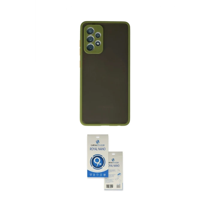 ieg™ Galaxy A72 Kılıf Ahenk Çizgi Serisi - Şeffaf Royal Nano Ekran Koruyucu