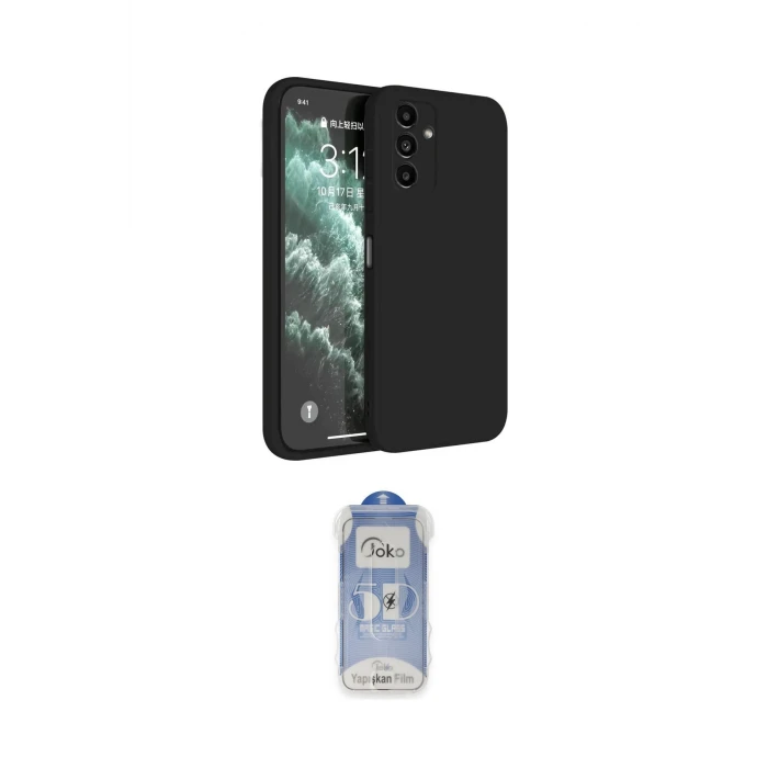 ieg™ Galaxy S23 FE Kılıf Kozmos Yansıma Özel Seri - Siyah Joko Magic 5D Cam
