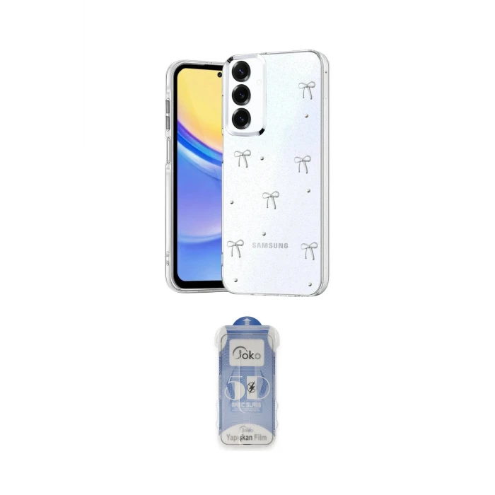 ieg™ Galaxy S23 FE Kılıf Yörünge Form - Siyah Joko Magic 5D Cam