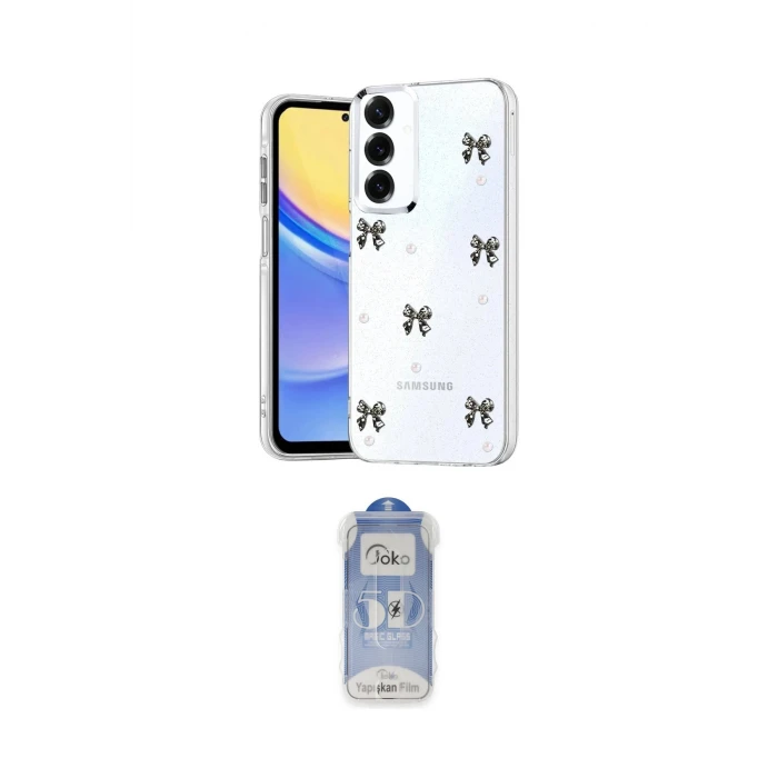 ieg™ Galaxy S23 FE Kılıf Yörünge Form - Siyah Joko Magic 5D Cam