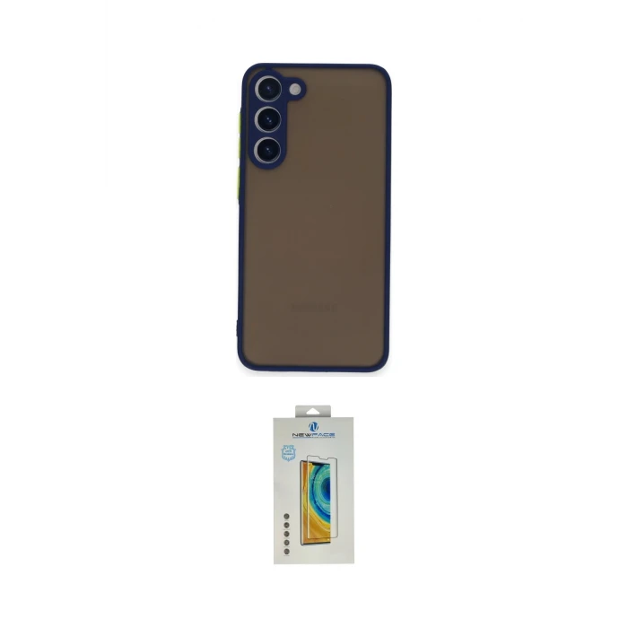 ieg™ Galaxy S23 Plus Kılıf Ahenk Çizgi Serisi - Şeffaf Polymer Nano Ekran Koruyucu