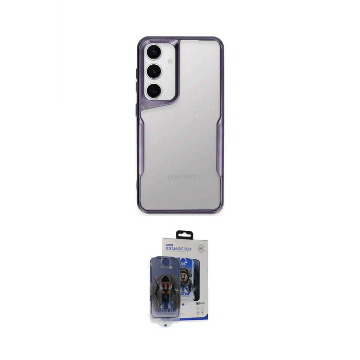 ieg™ Galaxy S24 Kılıf Akış Çizgi Koleksiyonu - Siyah Vanessa Magic Cam