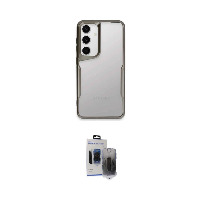ieg™ Galaxy S24 Kılıf Akış Çizgi Koleksiyonu - Siyah Vanessa Magic Hayalet Cam
