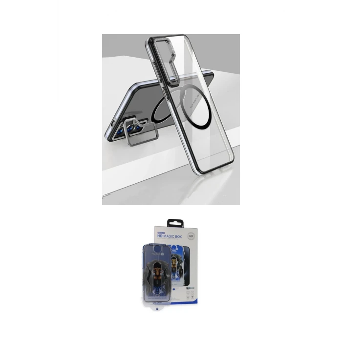 ieg™ Galaxy S24 Kılıf Nova Doku - Siyah Vanessa Magic Cam