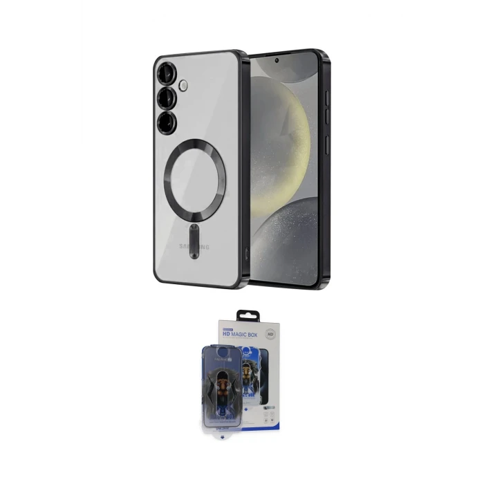 ieg™ Galaxy S24 Kılıf Nova Işık Özel Seri - Siyah Vanessa Magic Cam