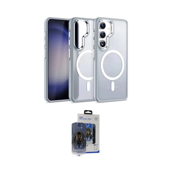 ieg™ Galaxy S24 Kılıf Yörünge Klasik - Siyah Vanessa Magic Cam