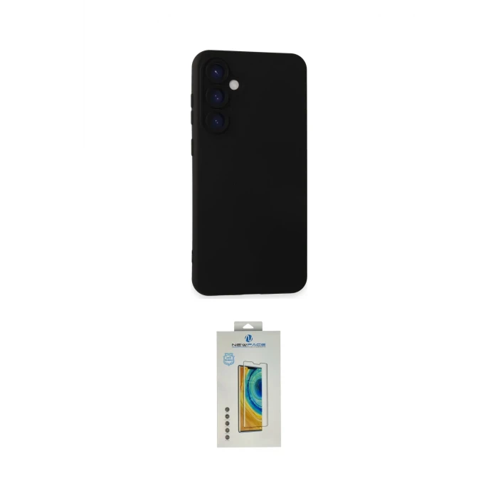 ieg™ Galaxy S24 Plus Kılıf Ahenk Serisi - Siyah Polymer Nano Ekran Koruyucu