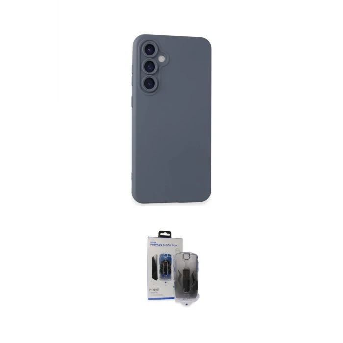 ieg™ Galaxy S24 Plus Kılıf Ahenk Serisi - Siyah Vanessa Magic Hayalet Cam
