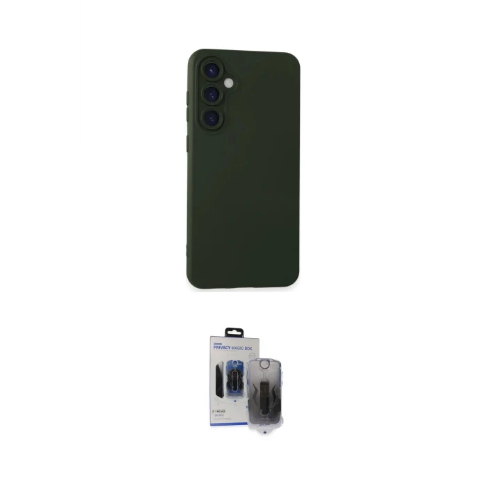 ieg™ Galaxy S24 Plus Kılıf Ahenk Serisi - Siyah Vanessa Magic Hayalet Cam