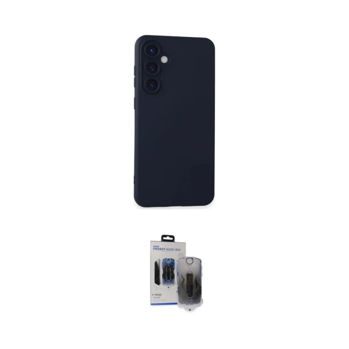 ieg™ Galaxy S24 Plus Kılıf Ahenk Serisi - Siyah Vanessa Magic Hayalet Cam
