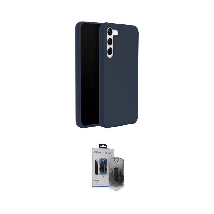 ieg™ Galaxy S24 Plus Kılıf Kozmos Yansıma Özel Seri - Siyah Vanessa Magic Hayalet Cam