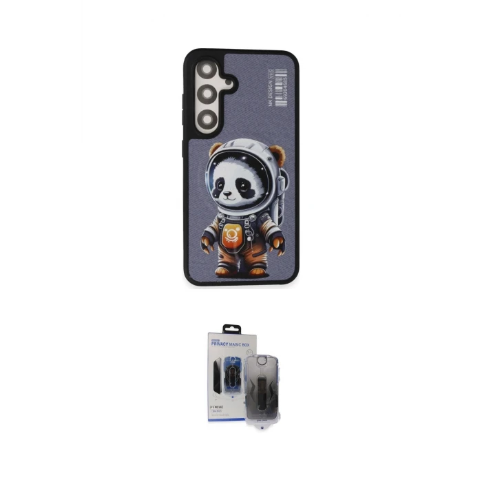 ieg™ Galaxy S24 Plus Kılıf Siluet Modern Özel Seri - Siyah Vanessa Magic Hayalet Cam