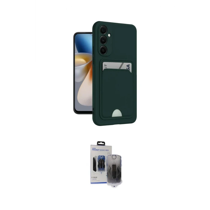 ieg™ Galaxy S24 Plus Kılıf Vadi Çizgi Prime - Siyah Vanessa Magic Hayalet Cam